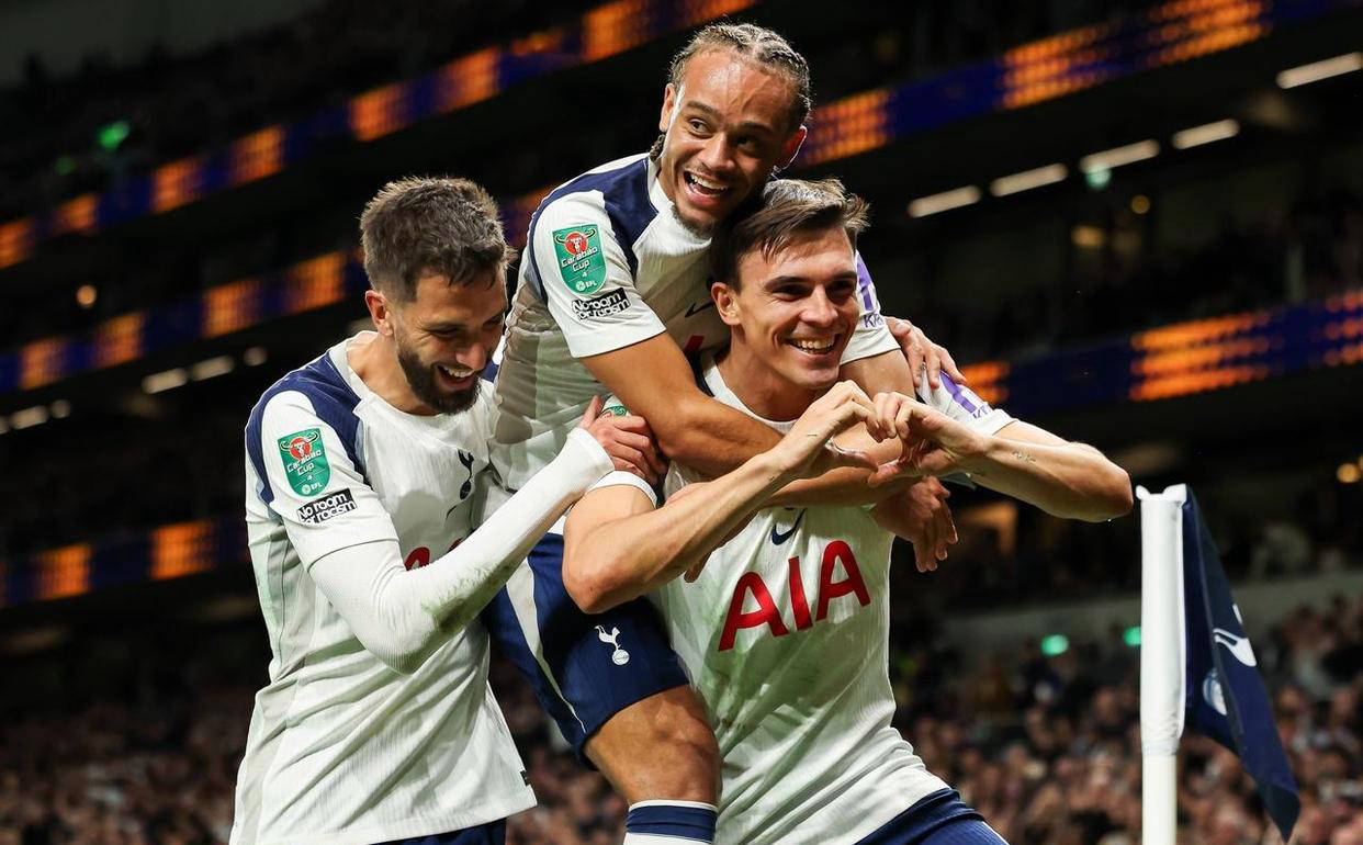 热刺4-0击败10人哥本哈根，30岁拜仁旧将传射破门